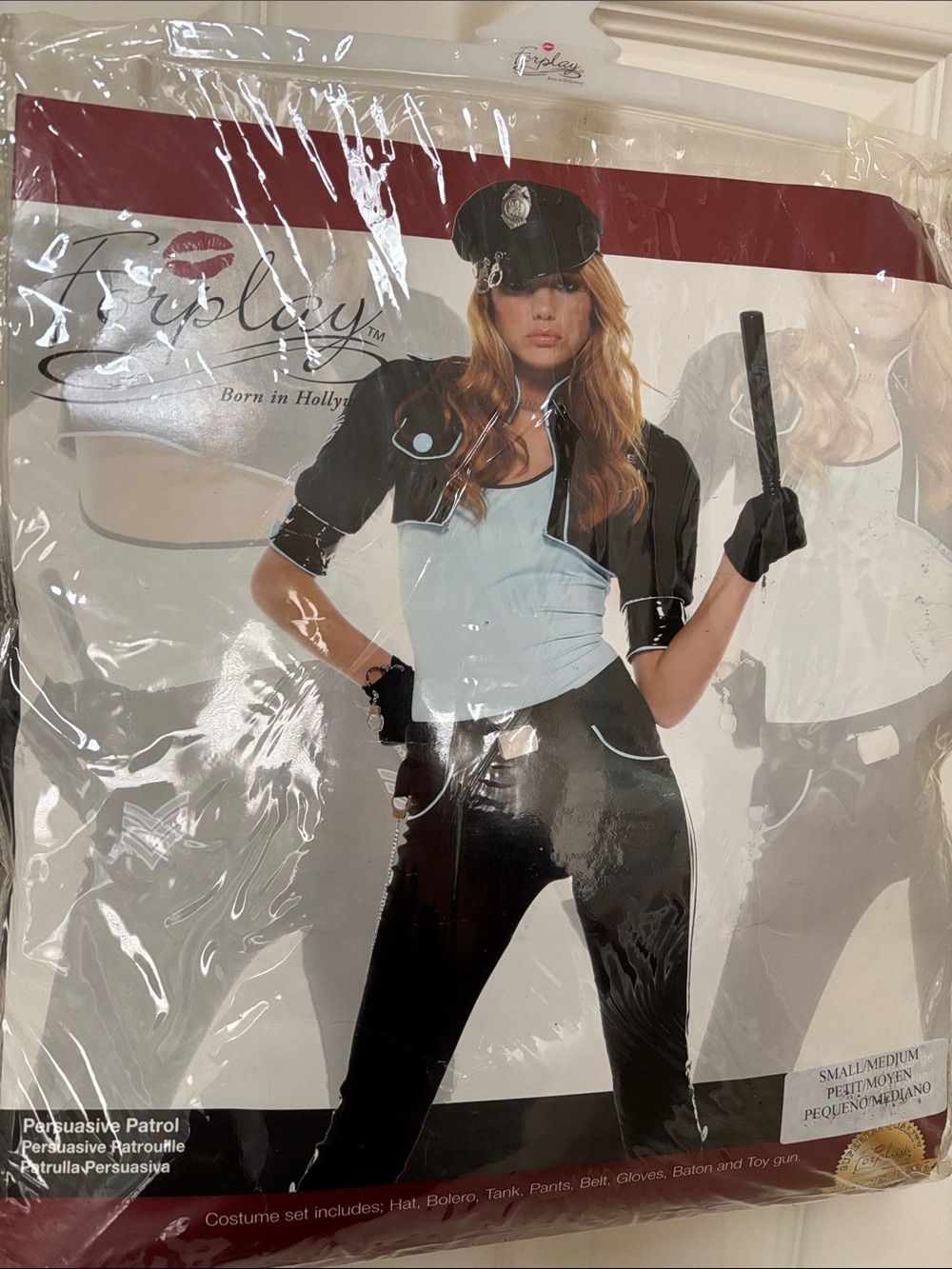 Persuasive Patrol Women's Costume — Black and Light Blue by Irresistible